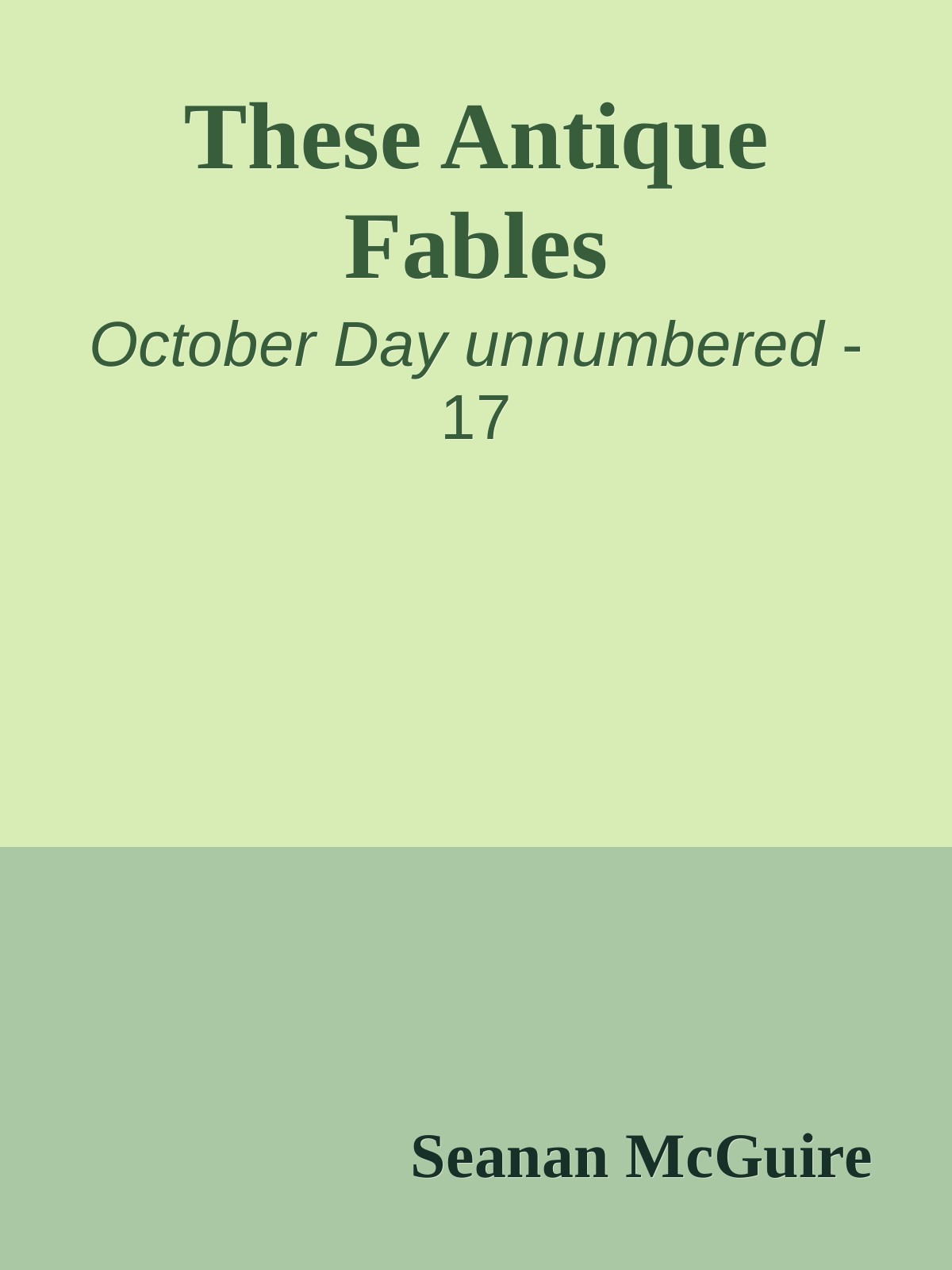 These Antique Fables