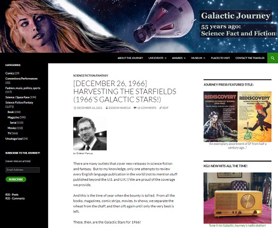 Galactic Journey (Hugo Fanzine nominee 2022)