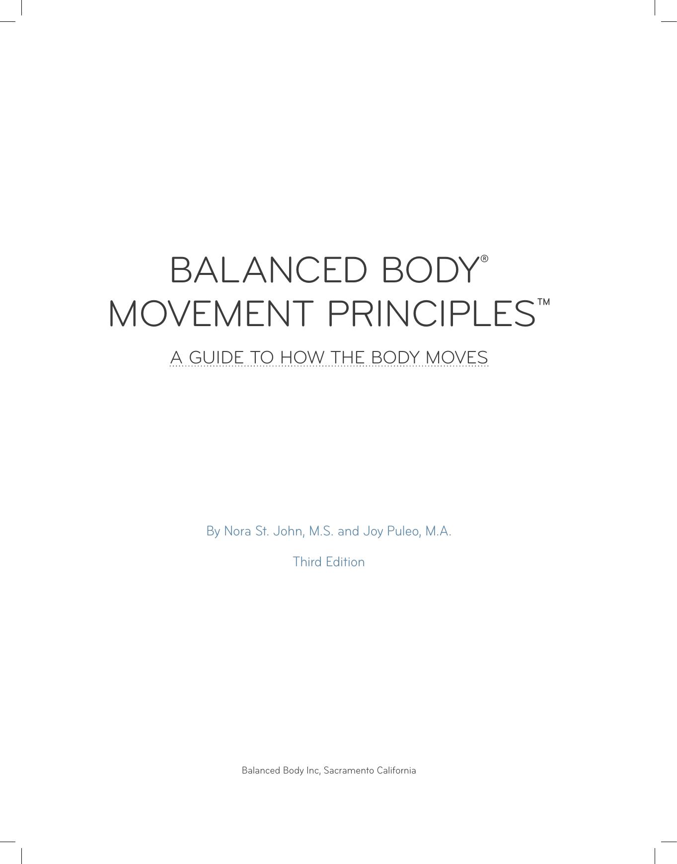 Movement Principles, 3rd ed.