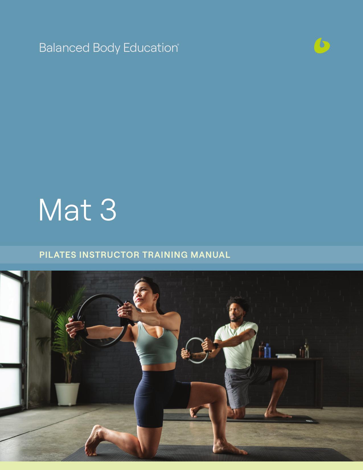 Pilates Instructor Training Manual - Mat 3