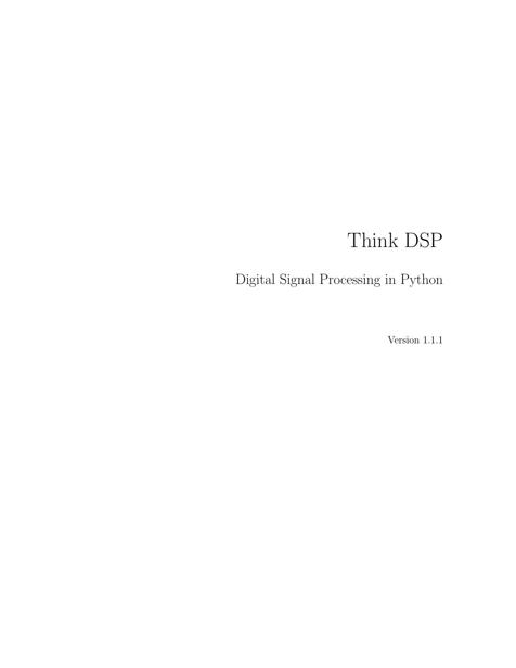 Think DSP: Digital Signal Processing in Python