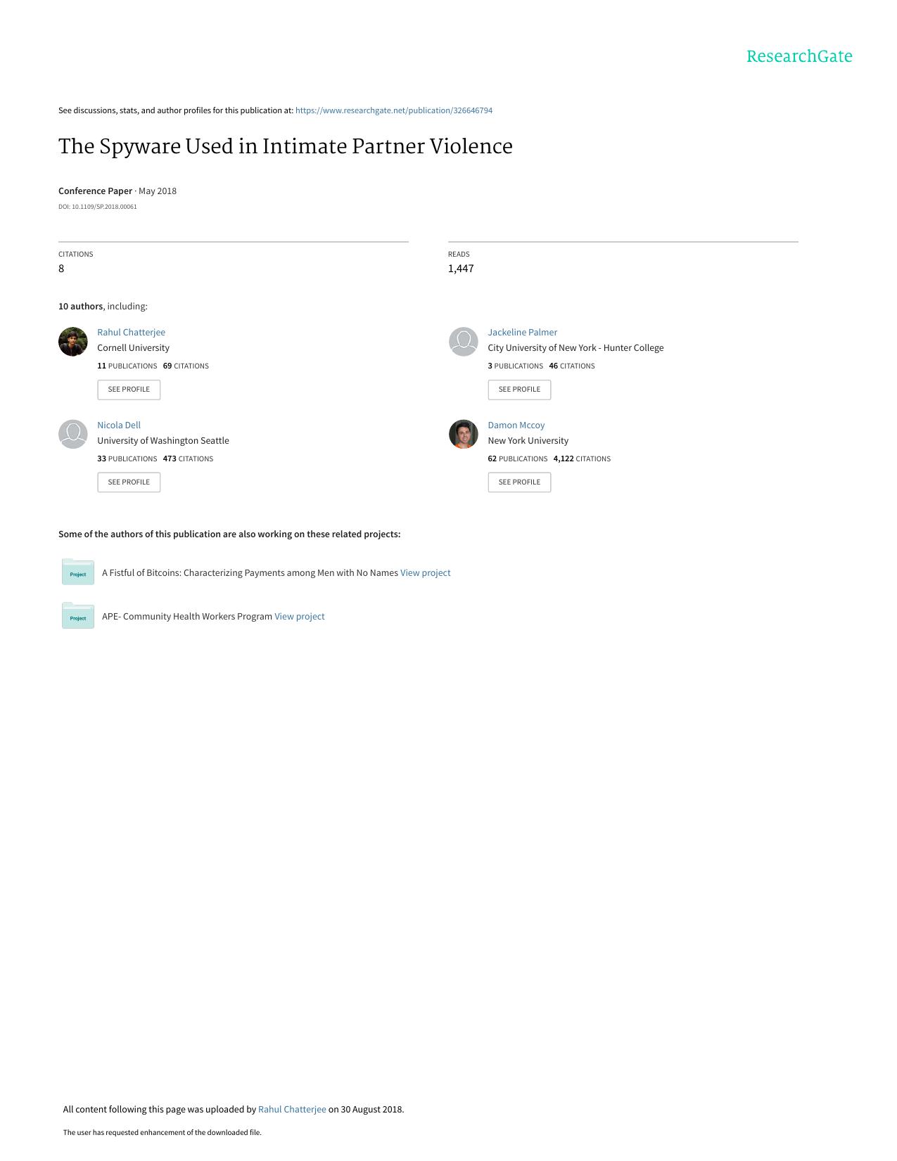 The Spyware Used in Intimate Partner Viole