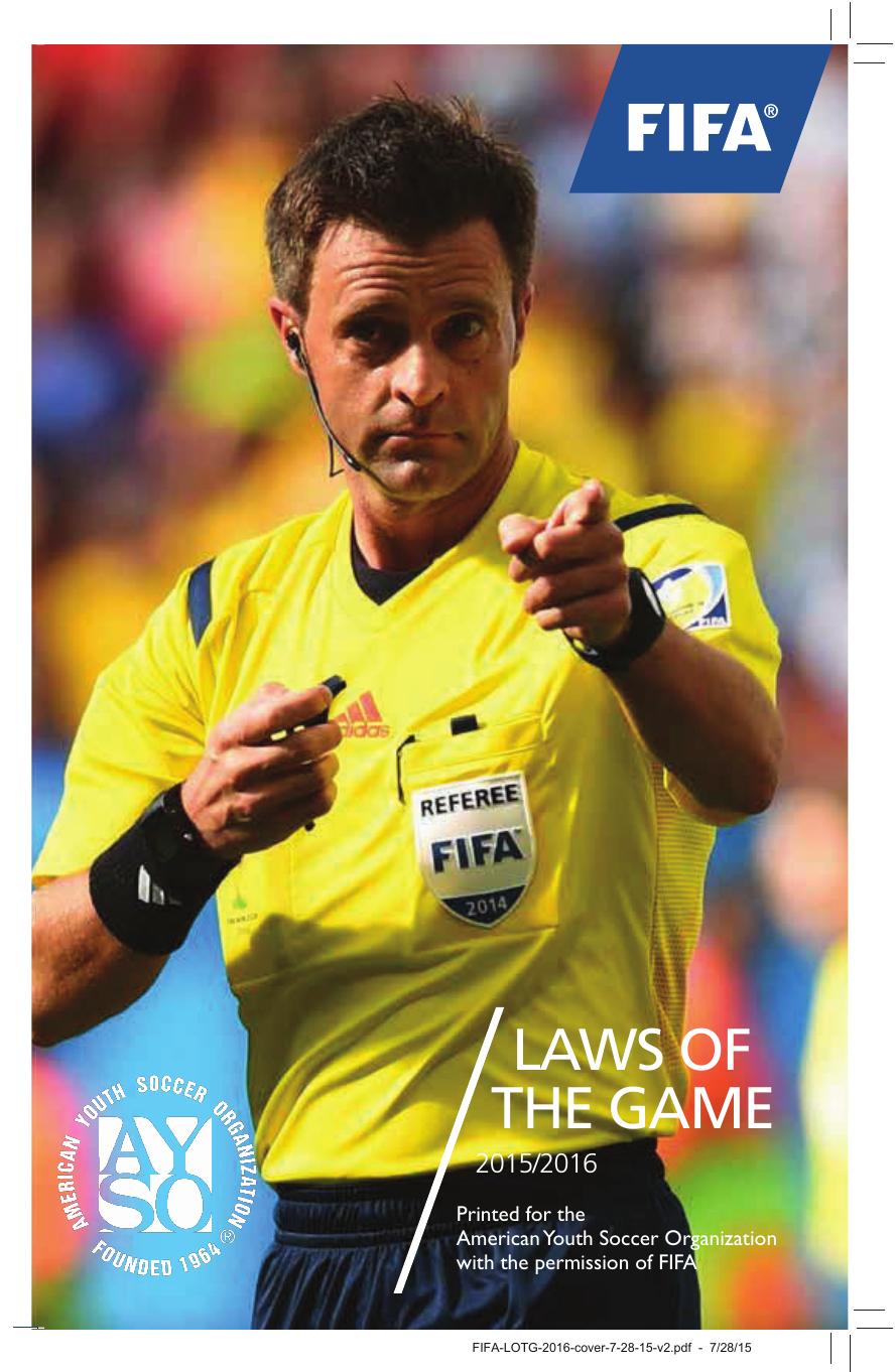 Laws Of The Game 2015-2016