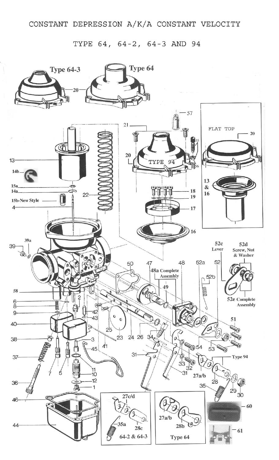 Bing CV Carb Exploded View