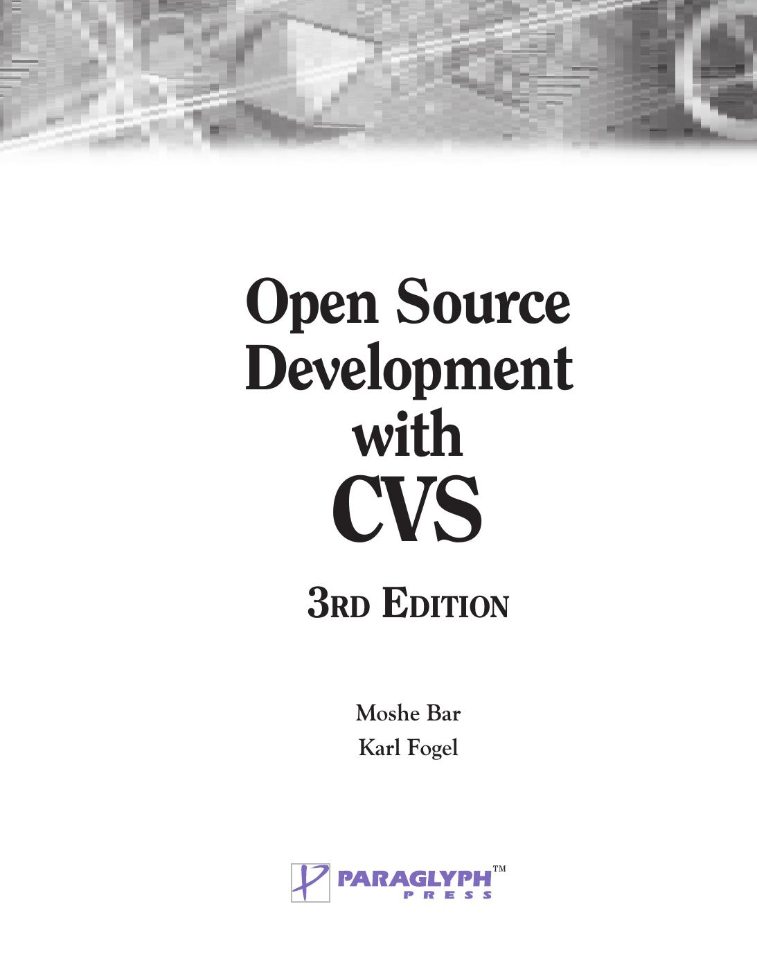 Open Source Development With CVS